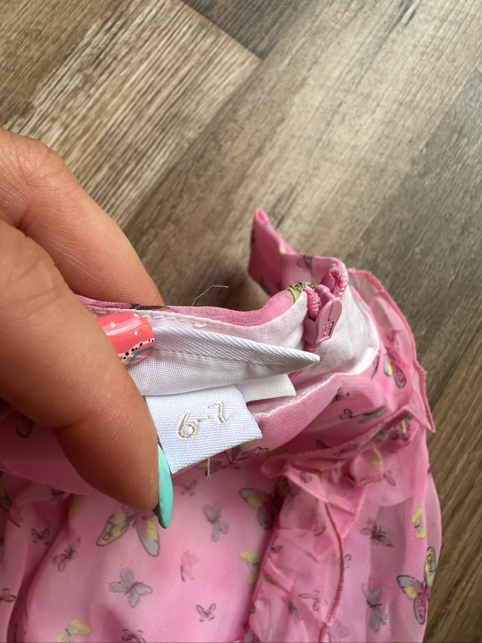 Jurk Simbus vlinders – 6/7 jaar – photo 3
